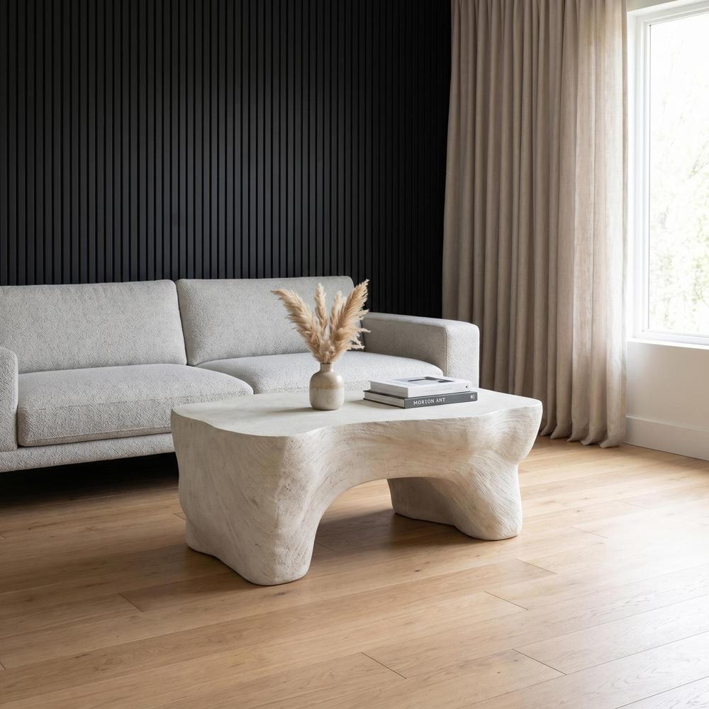 Strata Coffee Table, Roman Stone