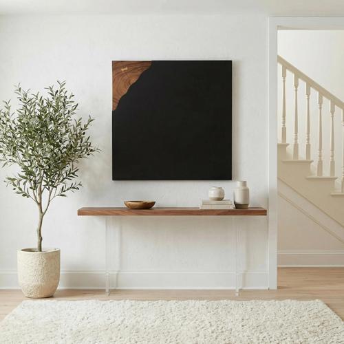 Cornered Wall Art, Natural, Iron