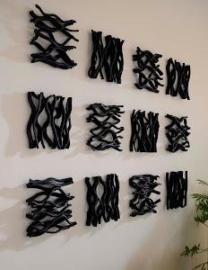 Vine Wall Tile, Black