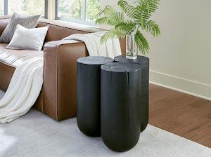 Triflora Side Table, Black, Large