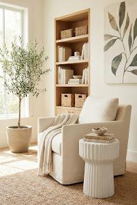 Vetra Side Table, White Stone