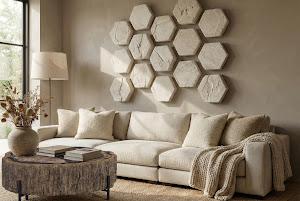 Chaka Petrified Coffee Table, Mixed, With Black Legs