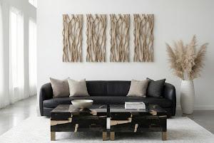 Petramosaic Coffee Table, With Brass Legs