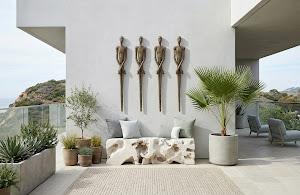 Lloyd Wall Sculpture, Resin, Bronze Finish