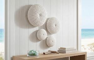 Sea Urchin Wall Art, Set Of 4