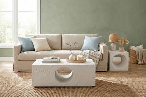 Void Coffee Table, White Stone