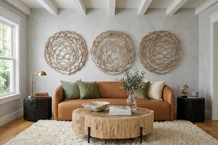 Chaka Petrified Coffee Table, Rough, Black, Tall