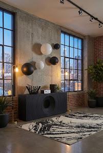 Ball on the Wall, Medium, Matte Black