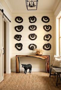 Swirl Wall Tile, Teak Wood, Assorted, Black