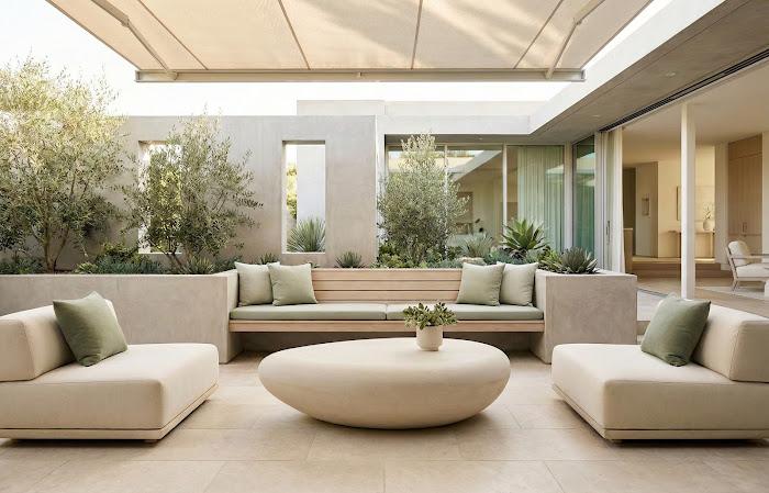 River Stone Coffee Table, Roman Stone, Extra Large