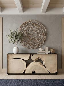 Vine Wall Flower, Bleached, Large