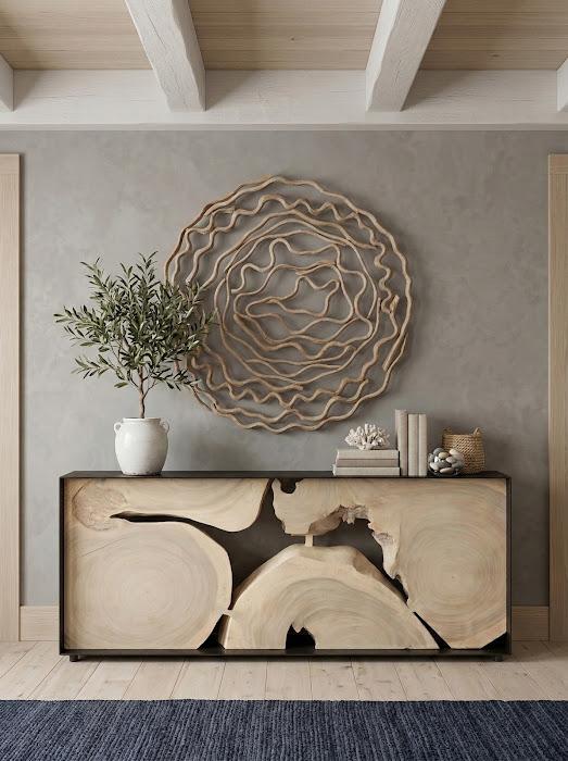 Vine Wall Flower, Bleached, Large