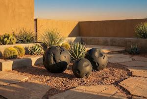 Cast Root Floor Ball, SM, Charcoal Stone