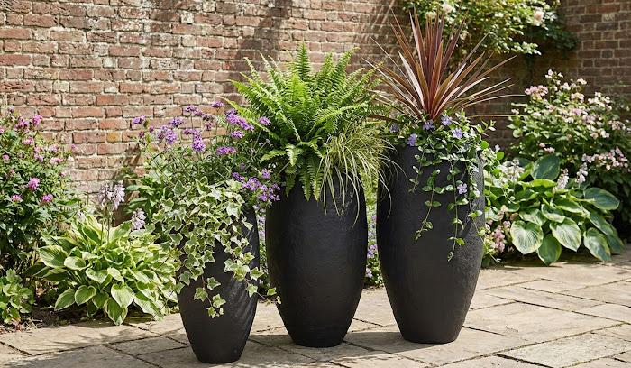 Aera Planter, Black, Large