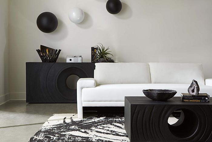 Ball on the Wall, Medium, Matte Black
