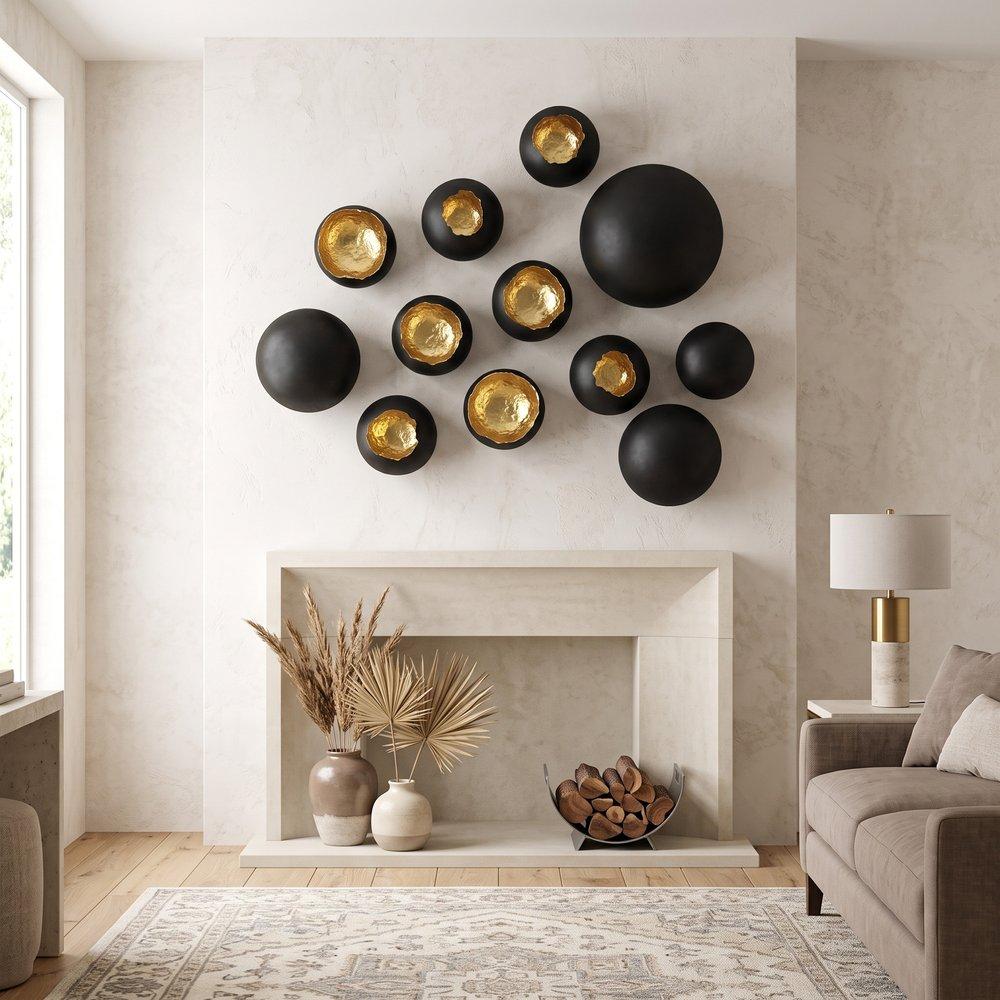 Ball on the Wall, Small, Matte Black