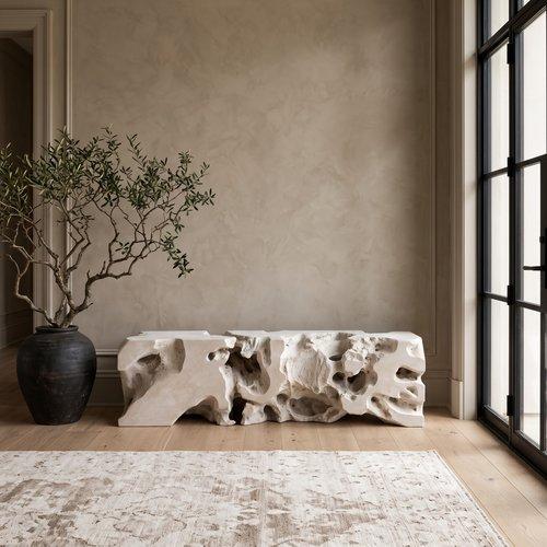 Freeform Bench, Roman Stone