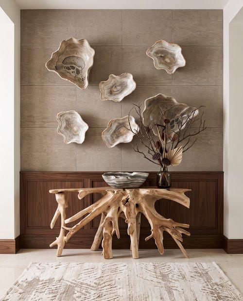Cast Wall Onyx Bowl, Faux Finish, LG
