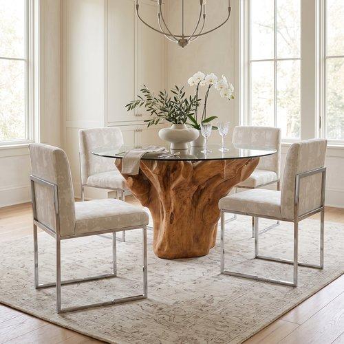 Frozen Dining Chair, Off White