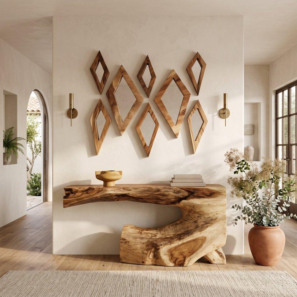 Diamond Mirror, LG, Natural