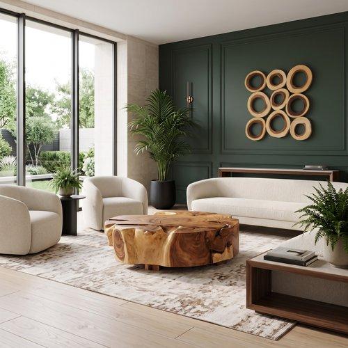Chuleta Rings Wall Art, Chamcha Wood, Square, SM