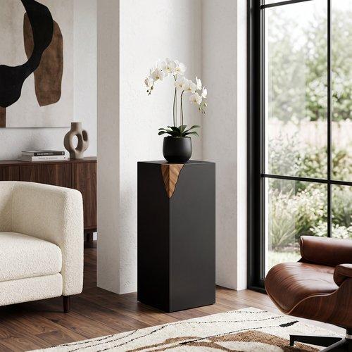 Cornered Pedestal, Natural, Iron