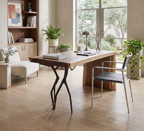 Atlas Desk, Natural, Waterfall Leg