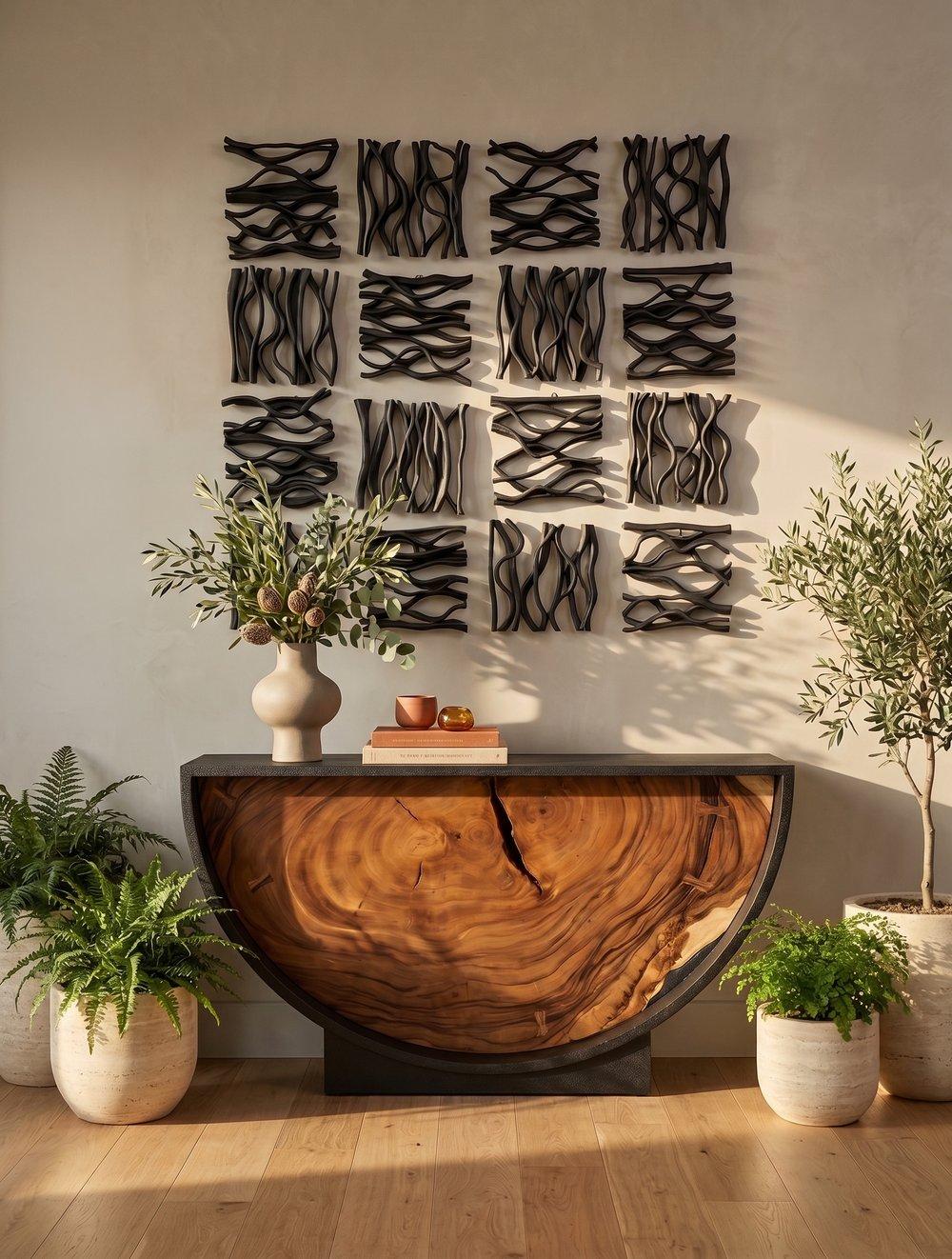 Vine Wall Tile, Black