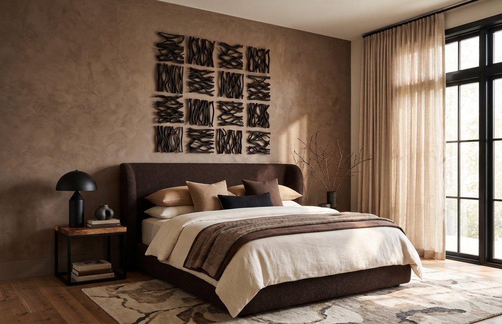 Vine Wall Tile, Black