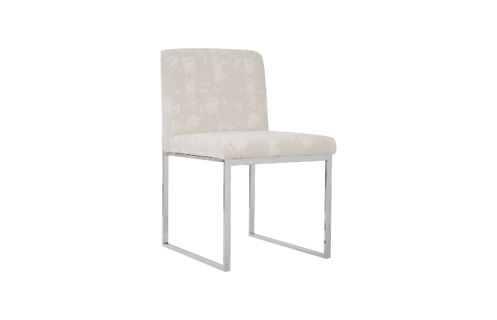 Frozen Off White Dining Chair, Off White Fabric Dining Chairs