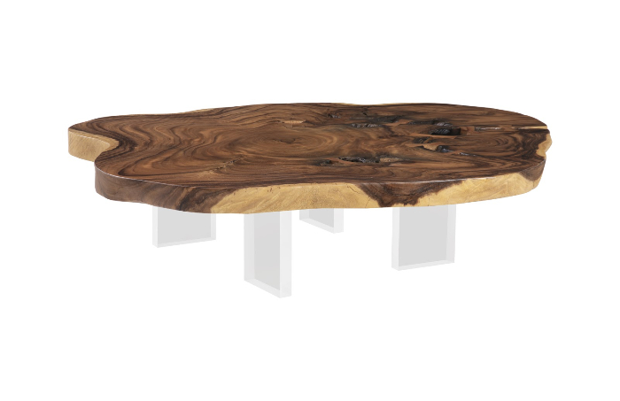 Floating Xl Natural Coffee Table, Floating Wooden Coffee Table