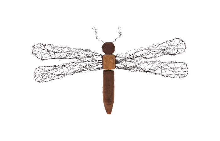 Large Wire Wing Dragonfly Wall Art