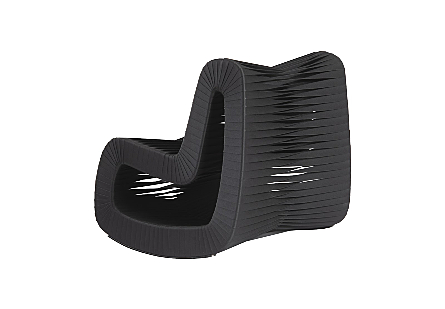 Seat Belt Black Rocking Chair
