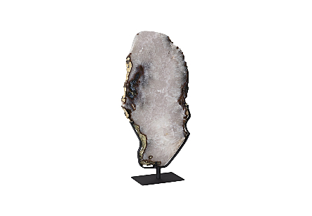 Agate Thick Plate On Stand