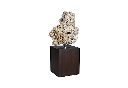 Stalagmite Sculpture on Wood Stand