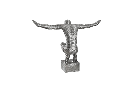 Outstretched Arms Sculpture, Aluminum, Small