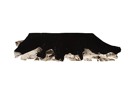 Teak Root Console Table Black Bleached