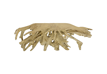 Teak Root Console Table Bleached
