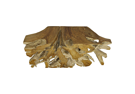 Teak Root Console Table Natural