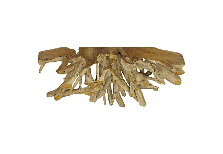 Teak Root Console Table Natural