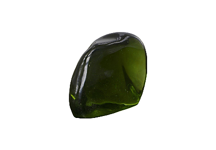 Polished Obsidian Sculpture Green, Small