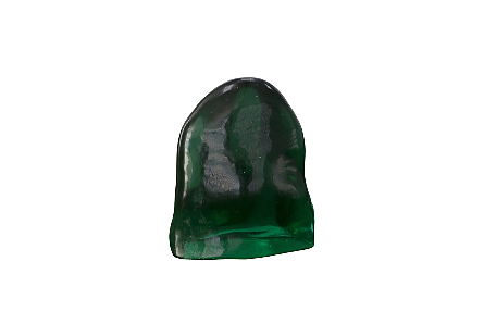Polished Obsidian Sculpture Green, Large