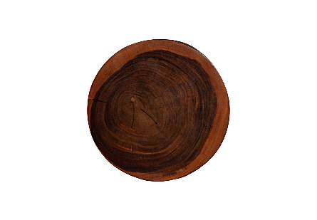 Spool Side Table Wood