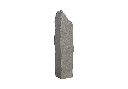 Cast Colossal Splinter Stone Sculpture Gray