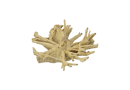 Teak Root Coffee Table Bleached, Round