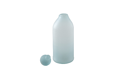 Small Frosted Glass Bottle