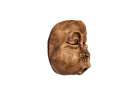 Indonesian Masks Teak Wood, Assorted
