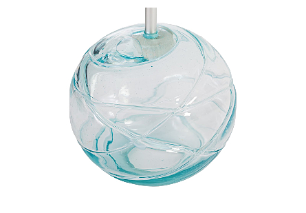Blown Glass Hanging Globe Assorted Colors, SM 