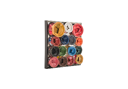 Paint Can Wall Art Square, Assorted Colors, SM