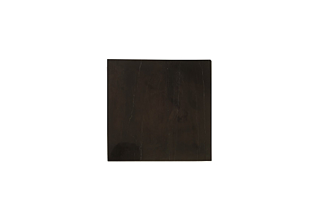 Engineered Petrified Wood Stool Black